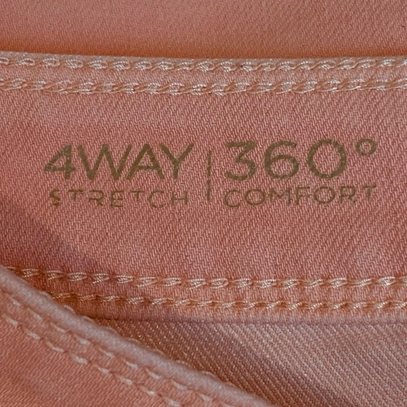 DL1961 Angel Mid-Rise Skinny Ankle Jeans Sherbet Peach Size 26 - Picture 5 of 10